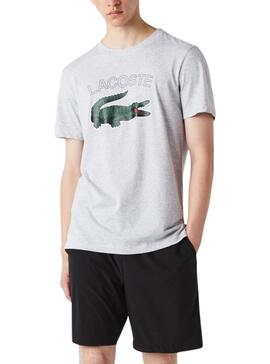 Camiseta Lacoste Cocodrilo Gris para Hombre