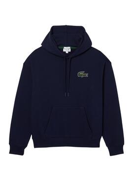 Sudadera Lacoste Loose Fit Marino Unisex