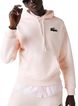 Sudadera Lacoste Loose Fit Rosa Unisex