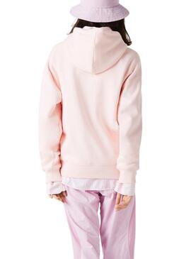 Sudadera Lacoste Loose Fit Rosa Unisex