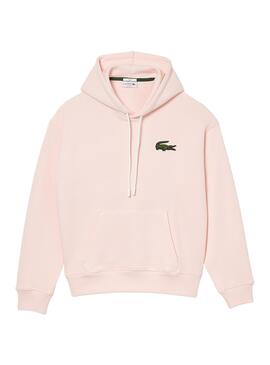 Sudadera Lacoste Loose Fit Rosa Unisex