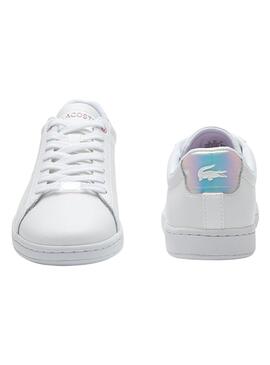 Zapatillas Lacoste Carnaby Logo Blanco para Mujer