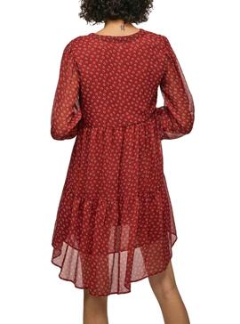 Vestido Pepe Jeans Eleonora Rojo Para Mujer