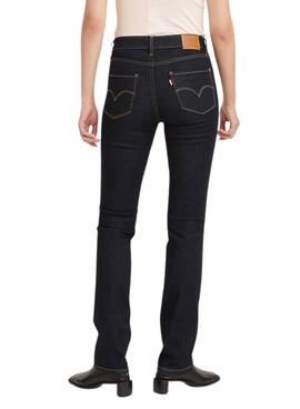 Pantalon Vaquero Levis 724 Marino para Mujer