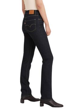 Pantalon Vaquero Levis 724 Marino para Mujer