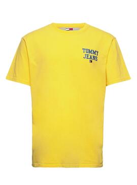 Camiseta Tommy Jeans POP DROP Amarillo Mujer