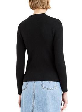 Jersey Levis Rib Batwing Negro Para Mujer