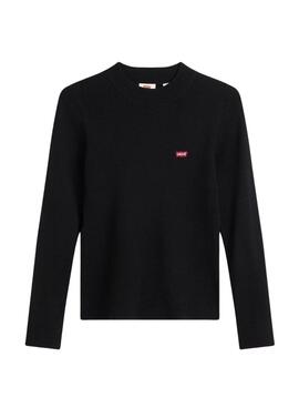 Jersey Levis Rib Batwing Negro Para Mujer