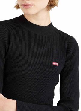 Jersey Levis Rib Batwing Negro Para Mujer