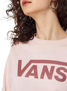 Sudadera Vans Classic Crew Rosa para Mujer