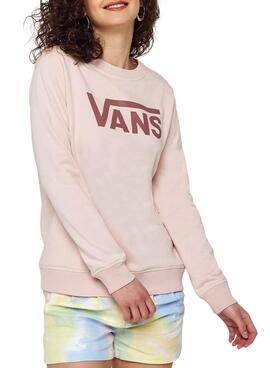 Sudadera Vans Classic Crew Rosa para Mujer