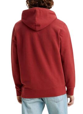 Sudadera Levis New Original Roja Para Hombre