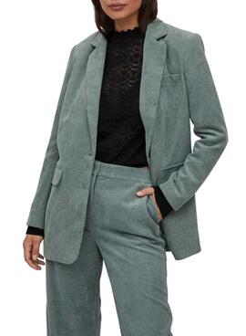 Blazer Vila Corda Verde para Mujer