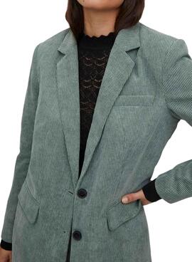 Blazer Vila Corda Verde para Mujer