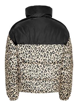 Cazadora Only Becca Acolochada Leopardo para Mujer