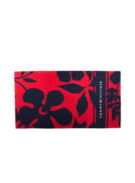 Toalla Tommy Hilfiger Flowers Rojo Mujer