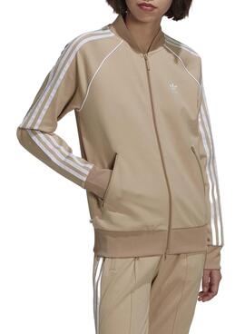 Chaqueta Adidas Primeblue SST Tostado Para Mujer