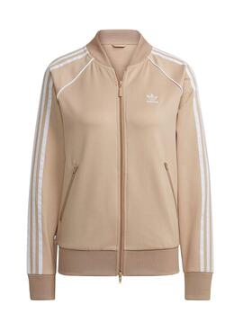 Chaqueta Adidas Primeblue SST Tostado Para Mujer