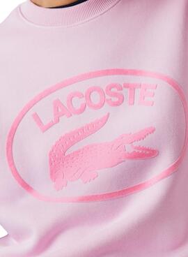 Sudadera Lacoste Relaxed Rosa Para Hombre