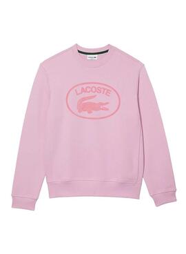 Sudadera Lacoste Relaxed Rosa Para Hombre
