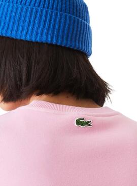Sudadera Lacoste Relaxed Rosa Para Hombre