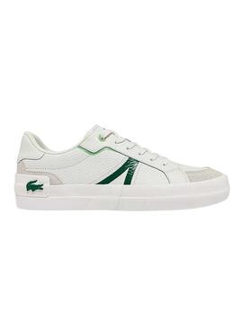 Zapatillas Lacoste L004  Blanco Piel Para Hombre