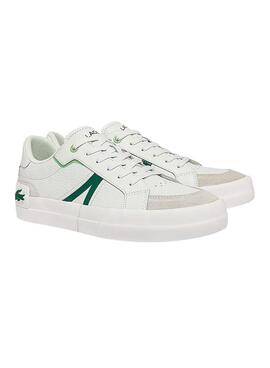 Zapatillas Lacoste L004  Blanco Piel Para Hombre