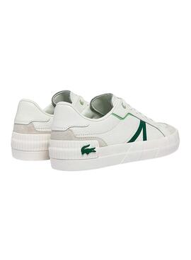 Zapatillas Lacoste L004  Blanco Piel Para Hombre