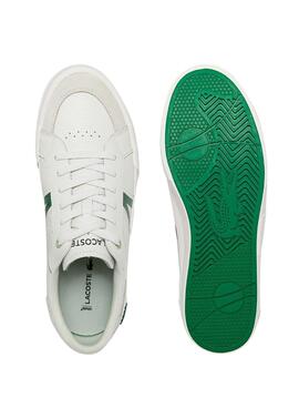 Zapatillas Lacoste L004  Blanco Piel Para Hombre