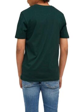 Camiseta Jack And Jones Iron Verde Para Niño