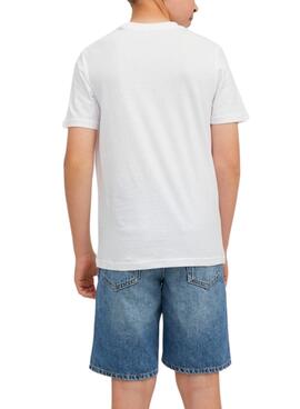 Camiseta Jack And Jones Círculo Blanco Para Niño