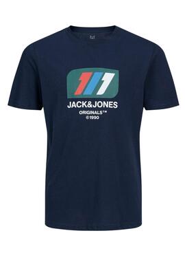 Camiseta Jack And Jones Nate Marina Para Niño