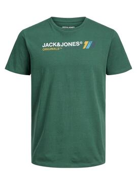 Camiseta Jack And Jones Nate Verde Para Niño