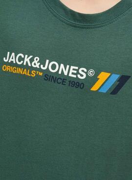 Camiseta Jack And Jones Nate Verde Para Niño