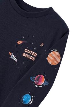 Camiseta Mayoral Outer Space Marina Para Niño
