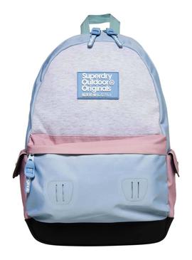 Mochila Superdry Montana Colourblock Azul Mujer