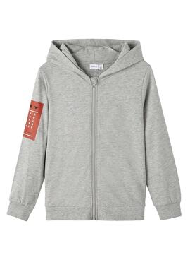 Sudadera Name It Lesimon Gris Para Niño