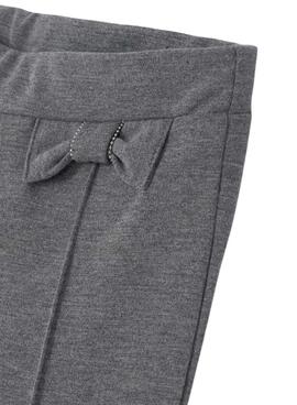 Pantalón Mayoral Lazos Gris Para Niña