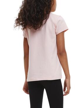 Camiseta Calvin Klein Gradient Monogram Rosa Niña