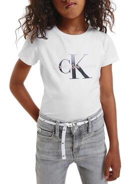 Camiseta Calvin Klein Gradient Monogram Blanca 