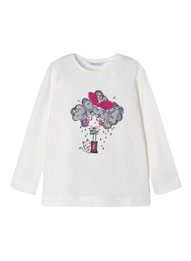 Camiseta Mayoral Básica Muñeca Blanca Para Niña