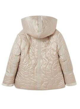 Chaqueta Mayoral Reversible Pelo Beige Para Niña