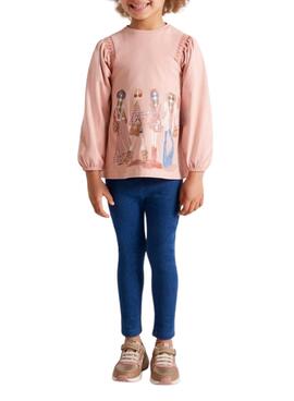 Conjunto Camiseta Mayoral Leggings Rosa Para Niña