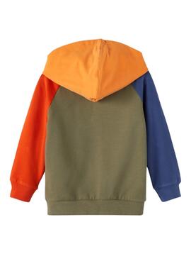 Sudadera Name It Lava Color Block Verde Para Niño