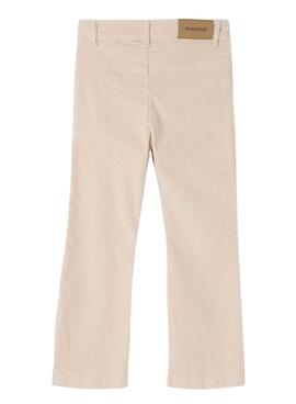 Pantalón Mayoral Flared Fit Pana Beige Para Niña