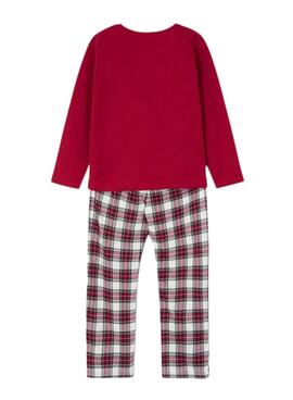 Pijama Mayoral Regalos y Cuadros Rojo Para Niña