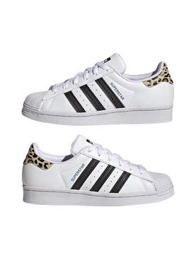 Zapatillas Adidas Superstar J Blancas Para Niña