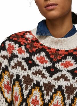 Jersey Pepe Jeans Besta Jacquard Para Mujer