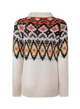 Jersey Pepe Jeans Besta Jacquard Para Mujer