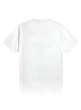 Camiseta Fred Perry Bordada Blanco Para Hombre